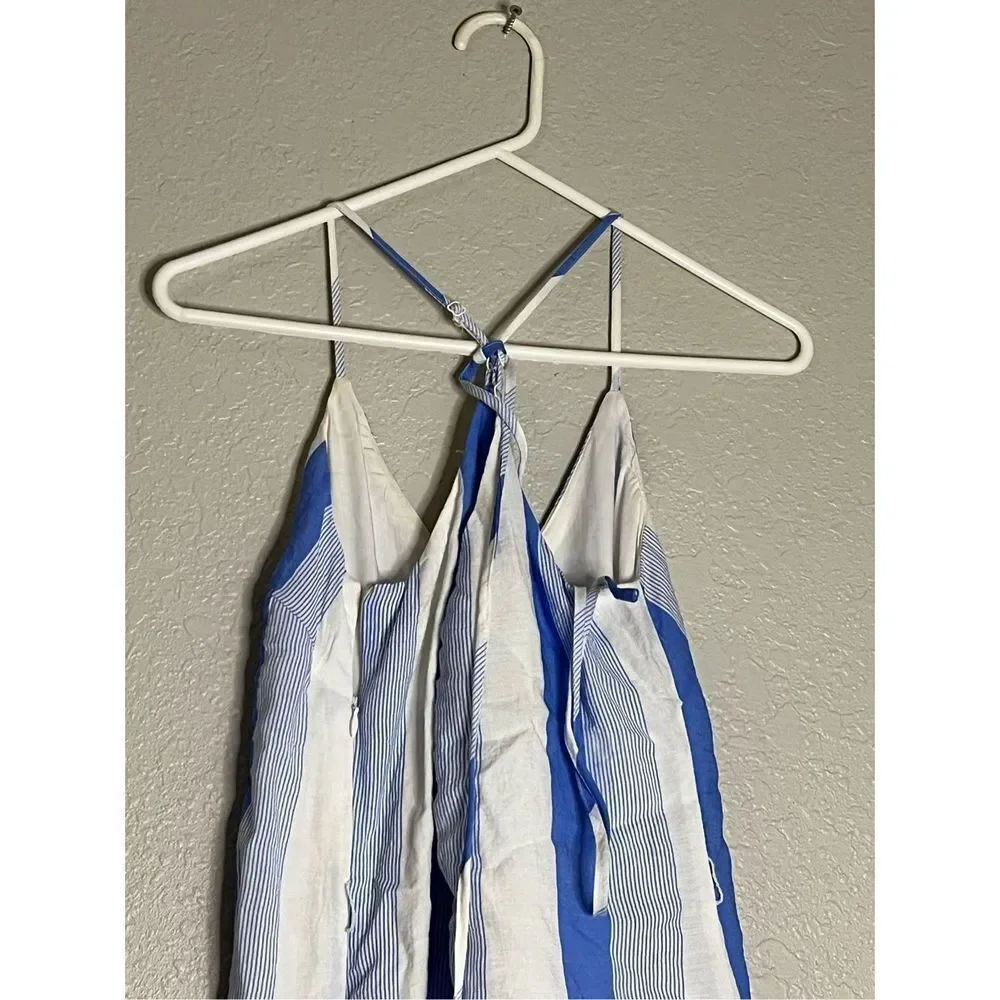 Lulu's Blue and white Sundress with Tie Size M - Picture 3 of 5